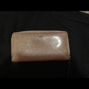 Kate Spade Rose Gold Glitter wallet